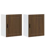 Casa si Gradina - Mobilier - Comode si corpuri - Corpuri bucatarie - Dulapuri de bucatarie 2 buc Porto lemn prelucrat stejar maro - Infinity.ro