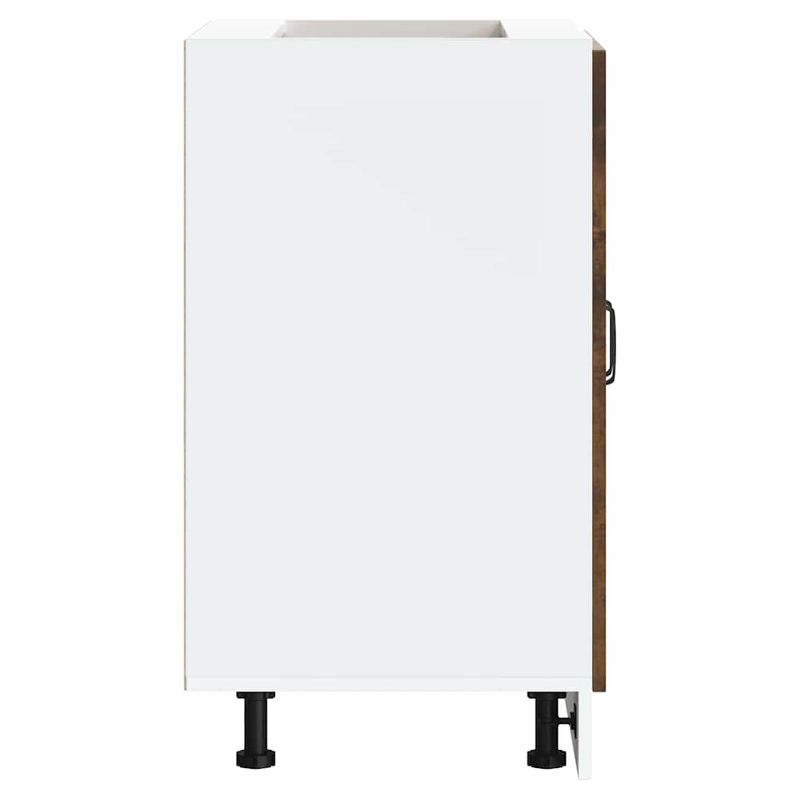 Casa si Gradina - Mobilier - Comode si corpuri - Corpuri bucatarie - Dulap de baza pentru chiuveta "Kalmar" stejar afumat lemn, mărime 60x46x81.5 cm - Infinity.ro