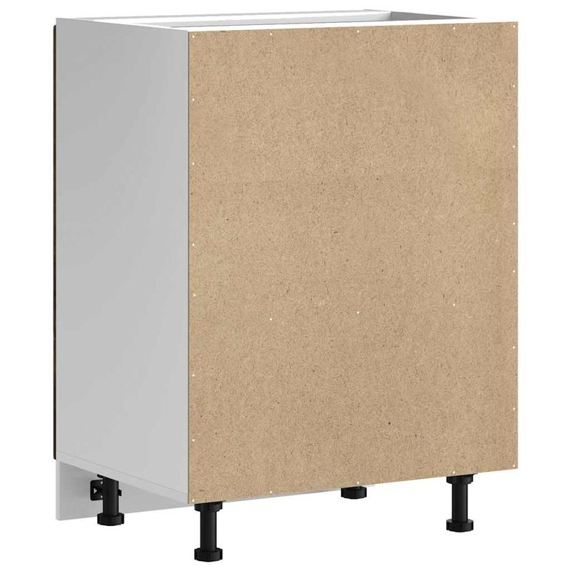 Casa si Gradina - Mobilier - Comode si corpuri - Corpuri bucatarie - Dulap de baza pentru chiuveta "Kalmar" stejar afumat lemn, mărime 60x46x81.5 cm - Infinity.ro