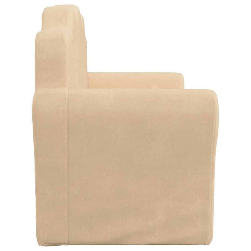 Casa si Gradina - Mobilier - Mobilier copii - Mobilier camera copiilor - Canapea pentru copii cu 2 locuri, crema moale de plus - Infinity.ro