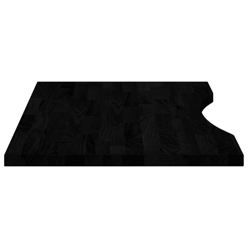 Casa si Gradina - Mobilier - Feronerie si accesorii mobila - Blat de birou maro inchis lemn masiv de stejar dreptunghiular, mărime 80x50x2.5 cm - Infinity.ro