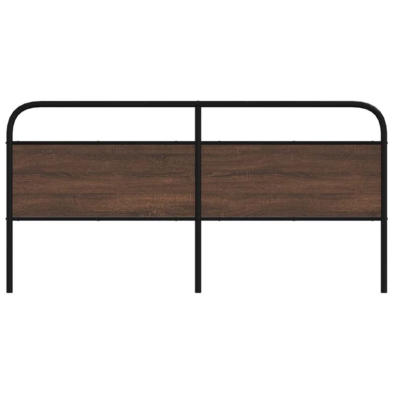 Casa si Gradina - Mobilier - Paturi si accesorii - Accesorii paturi - Tablie de pat, stejar maro, 200 cm, lemn prelucrat si otel - Infinity.ro
