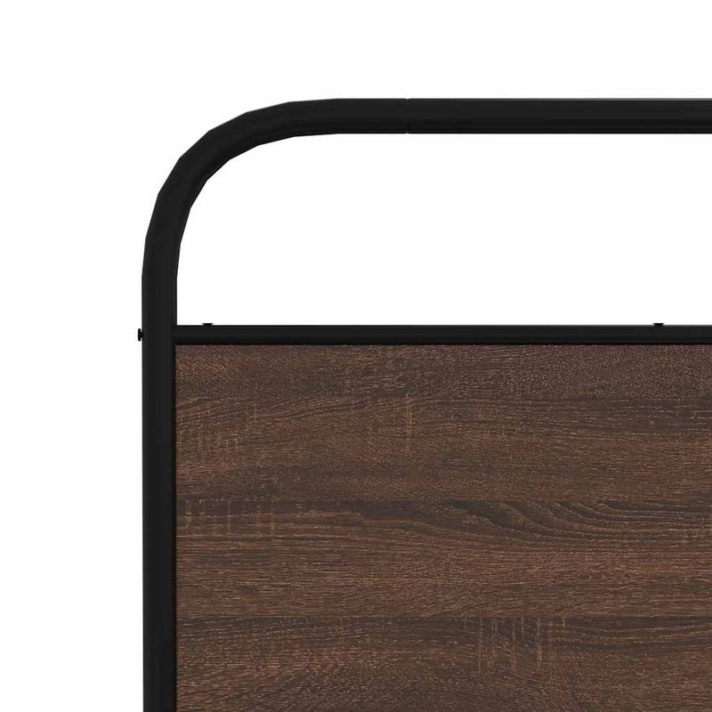 Casa si Gradina - Mobilier - Paturi si accesorii - Accesorii paturi - Tablie de pat, stejar maro, 200 cm, lemn prelucrat si otel - Infinity.ro