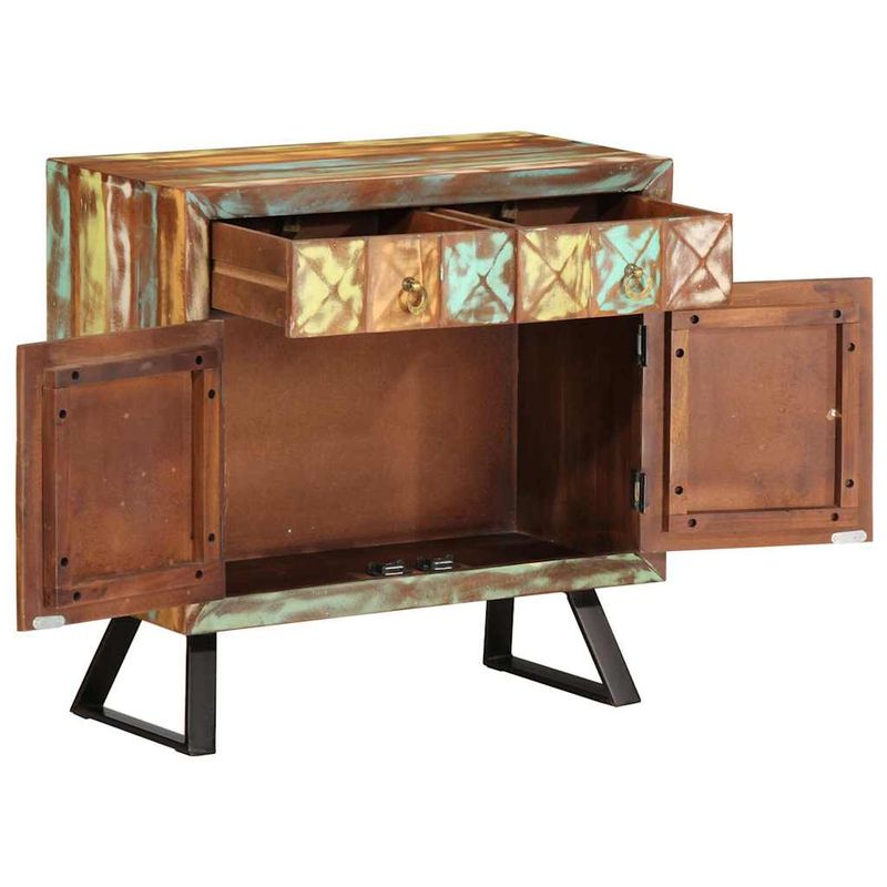 Casa si Gradina - Mobilier - Comode si corpuri - Comode - Dulap/sertar multicolor 70x35x70 cm lemn masiv reciclat - Infinity.ro