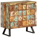 Casa si Gradina - Mobilier - Comode si corpuri - Comode - Dulap/sertar multicolor 70x35x70 cm lemn masiv reciclat - Infinity.ro