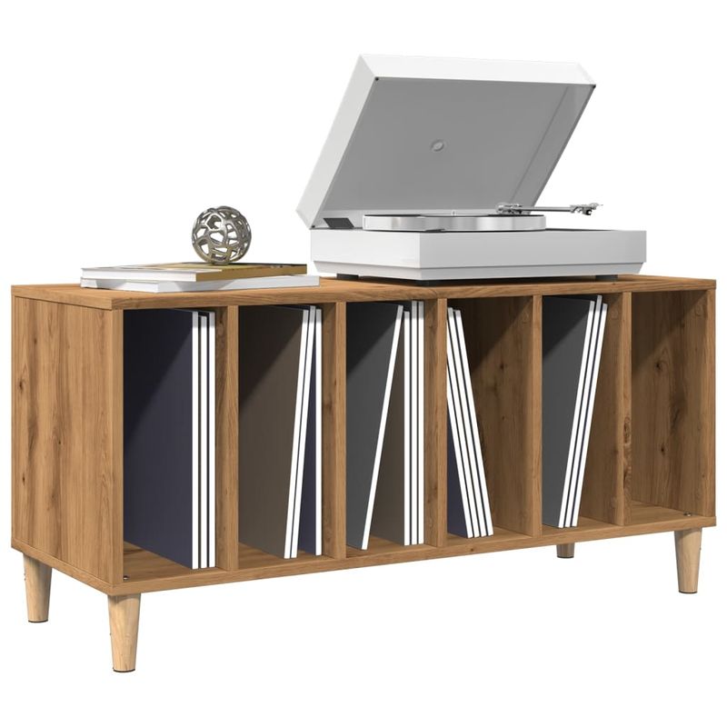 Casa si Gradina - Mobilier - Dulapuri si sifoniere - Dulapuri - Dulap de discuri stejar artizanal, 100x38x48 cm, lemn prelucrat - Infinity.ro