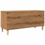 Casa si Gradina - Mobilier - Dulapuri si sifoniere - Dulapuri - Dulap de discuri stejar artizanal, 100x38x48 cm, lemn prelucrat - Infinity.ro