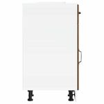 Casa si Gradina - Mobilier - Comode si corpuri - Corpuri bucatarie - Dulap de baza de bucatarie „Lucca” din lemn de stejar maro, mărime 30x46x81.5 cm, model 1x dulap inferior (1 ușă 1 sertar) - Infinity.ro