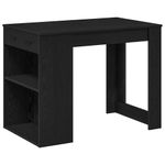 Casa si Gradina - Mobilier - Mese si birouri - Mese bucatarie si dining - Birou cu sertar raft Stejar negru 102x62x77,5 cm lemn prelucrat - Infinity.ro