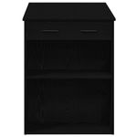 Casa si Gradina - Mobilier - Mese si birouri - Mese bucatarie si dining - Birou cu sertar raft Stejar negru 102x62x77,5 cm lemn prelucrat - Infinity.ro