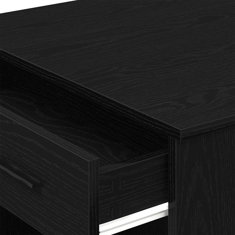 Casa si Gradina - Mobilier - Mese si birouri - Mese bucatarie si dining - Birou cu sertar raft Stejar negru 102x62x77,5 cm lemn prelucrat - Infinity.ro