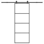 Casa si Gradina - Constructii - Usi interior, exterior si garaj - Usi garaj - Usa glisanta cu set feronerie, 76x205 cm, sticla ESG/aluminiu - Infinity.ro