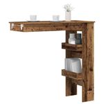 Casa si Gradina - Mobilier - Mese si birouri - Mese bucatarie si dining - Masa bar de perete, lemn vechi, 102x45x103,5 cm, lemn compozit - Infinity.ro