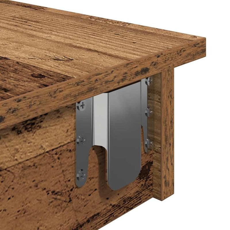 Casa si Gradina - Mobilier - Mese si birouri - Mese bucatarie si dining - Masa bar de perete, lemn vechi, 102x45x103,5 cm, lemn compozit - Infinity.ro