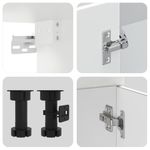 Casa si Gradina - Mobilier - Comode si corpuri - Corpuri bucatarie - Set dulap de bucatarie din 7 piese „Kalmar” Lemn prelucrat alb - Infinity.ro