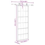 Casa si Gradina - Constructii - Usi interior, exterior si garaj - Usi garaj - Usa glisanta cu set feronerie, 76x205 cm, sticla ESG/aluminiu - Infinity.ro