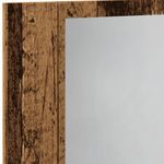 Casa si Gradina - Mobilier - Mobilier baie - Comode baie - Dulap cu oglinda & LED lemn vechi 60x12x45 cm lemn prelucrat - Infinity.ro