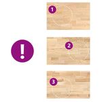 Casa si Gradina - Mobilier - Comode si corpuri - Corpuri bucatarie - Blat de bucatarie lemn masiv de stejar dreptunghiular, mărime 100x63.5x4 cm - Infinity.ro