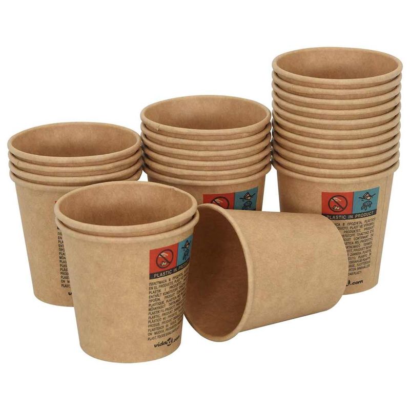 Casa si Gradina - Bucatarie si vesela - Cani si pahare - Cani si cesti - Cesti de cafea din hartie 1000 buc 4oz 100ml maro - Infinity.ro