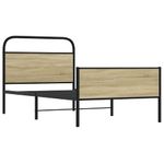 Casa si Gradina - Mobilier - Paturi si accesorii - Paturi - Cadru pat fara saltea stejar sonoma 100x200 cm lemn prelucrat - Infinity.ro