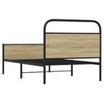 Casa si Gradina - Mobilier - Paturi si accesorii - Paturi - Cadru pat fara saltea stejar sonoma 100x200 cm lemn prelucrat - Infinity.ro