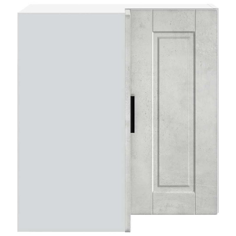Casa si Gradina - Mobilier - Comode si corpuri - Corpuri bucatarie - Dulap de colt de bucatarie „Porto” Lemn prelucrat gri beton - Infinity.ro