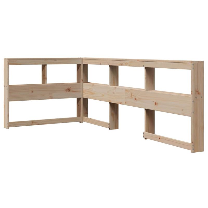 Casa si Gradina - Mobilier - Paturi si accesorii - Paturi - Pat cu biblioteca fara saltea, 90x190 cm, lemn masiv de pin - Infinity.ro