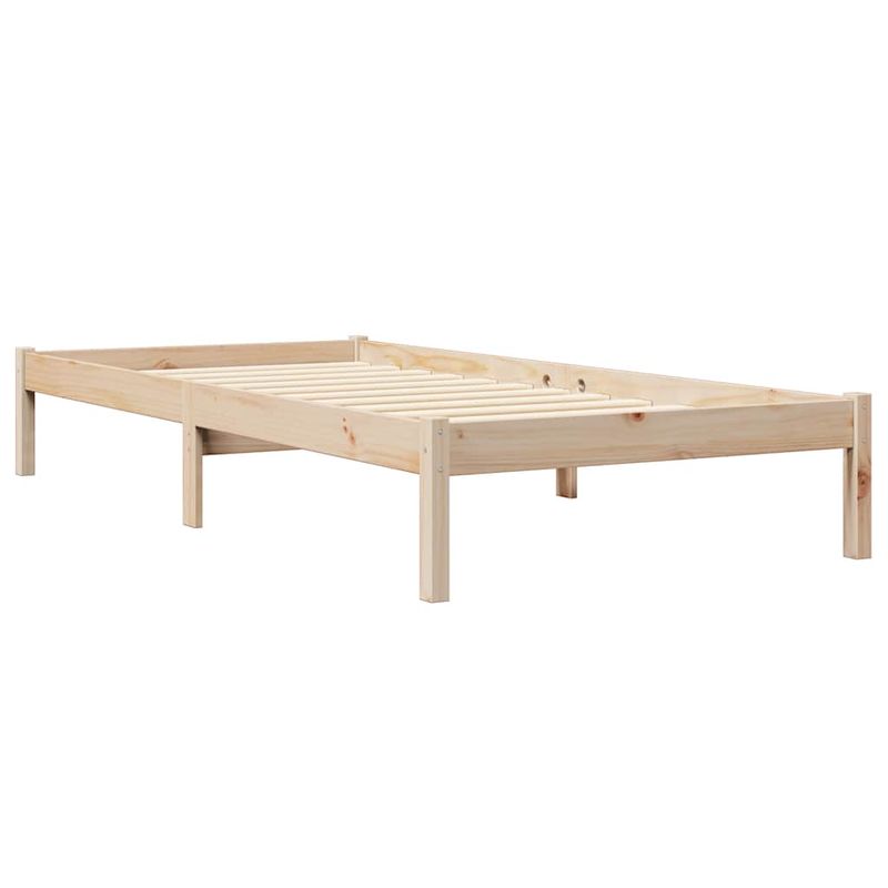 Casa si Gradina - Mobilier - Paturi si accesorii - Paturi - Pat cu biblioteca fara saltea, 90x190 cm, lemn masiv de pin - Infinity.ro