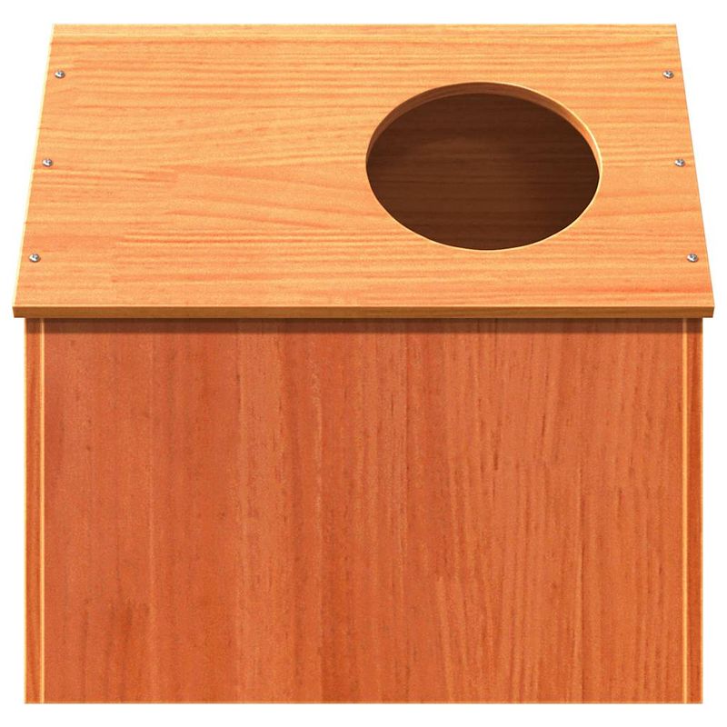 Petshop - Accesorii petshop - Jucarii animale - Ansambluri de joaca - Ceara pentru Casa pisici maro 41x50x50 cm Lemn masiv de pin - Infinity.ro