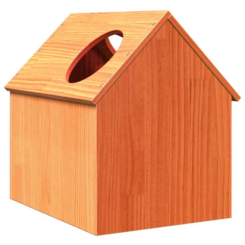 Petshop - Accesorii petshop - Jucarii animale - Ansambluri de joaca - Ceara pentru Casa pisici maro 41x50x50 cm Lemn masiv de pin - Infinity.ro