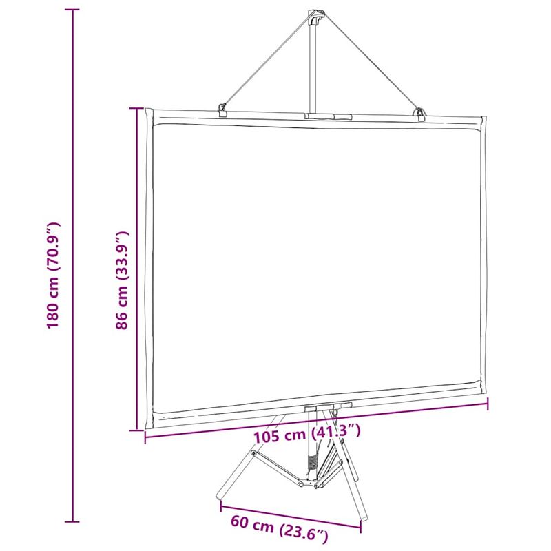TV, Audio-Video si Foto - Videoproiectoare si accesorii - Ecrane proiectie - Ecran de proiectie cu trepied 50 inch 4:3 - Infinity.ro