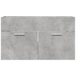 Casa si Gradina - Mobilier - Mobilier baie - Comode baie - Dulap de chiuveta baie gri beton, 90x38,5x46 cm, lemn prelucrat - Infinity.ro