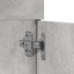 Casa si Gradina - Mobilier - Mobilier baie - Comode baie - Dulap de chiuveta baie gri beton, 90x38,5x46 cm, lemn prelucrat - Infinity.ro