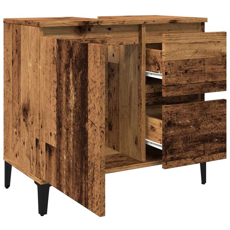 Casa si Gradina - Mobilier - Mobilier baie - Comode baie - Dulap de chiuveta, lemn vechi, 65x33x60 cm, lemn prelucrat - Infinity.ro