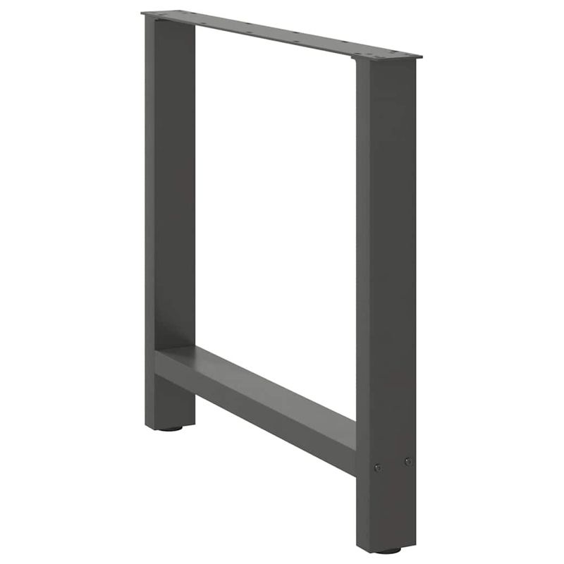 Casa si Gradina - Mobilier - Feronerie si accesorii mobila - Picioare masuta de cafea Antracit 2 buc 80x(72-73) cm Otel - Infinity.ro
