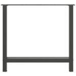 Casa si Gradina - Mobilier - Feronerie si accesorii mobila - Picioare masuta de cafea Antracit 2 buc 80x(72-73) cm Otel - Infinity.ro