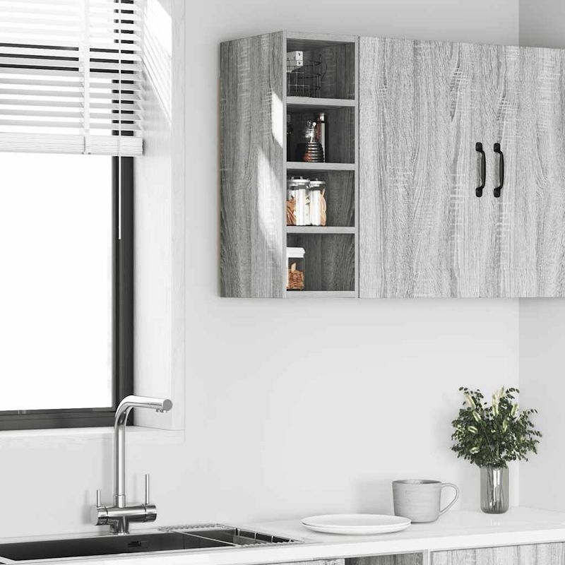 Casa si Gradina - Mobilier - Comode si corpuri - Corpuri bucatarie - Dulap suspendat, gri sonoma, 20x29,5x60 cm, lemn prelucrat - Infinity.ro