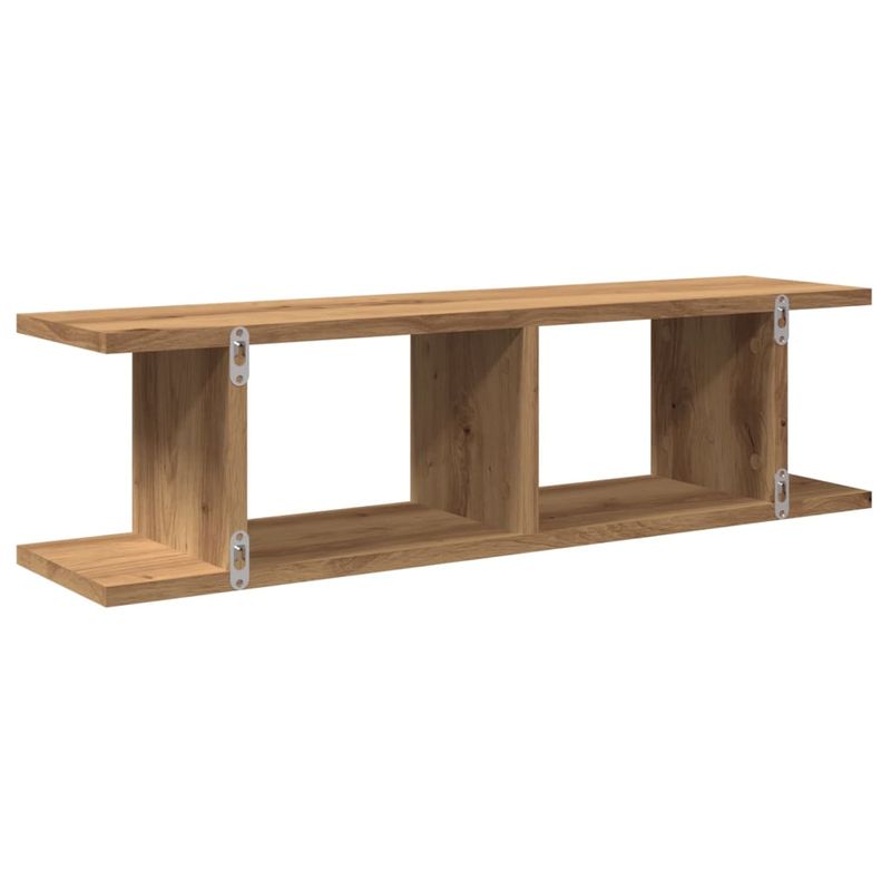 Casa si Gradina - Mobilier - Biblioteci si rafturi - Rafturi - Rafturi de perete, 2 buc., stejar artizanal, 75x18x20 cm, lemn - Infinity.ro