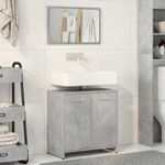 Casa si Gradina - Mobilier - Mobilier baie - Comode baie - Dulap de baie cu oglinda, gri beton, lemn prelucrat - Infinity.ro