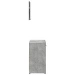 Casa si Gradina - Mobilier - Mobilier baie - Comode baie - Dulap de baie cu oglinda, gri beton, lemn prelucrat - Infinity.ro