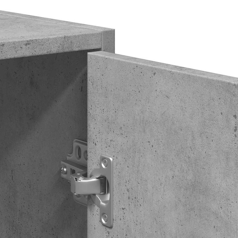 Casa si Gradina - Mobilier - Mobilier baie - Comode baie - Dulap de baie cu oglinda, gri beton, lemn prelucrat - Infinity.ro