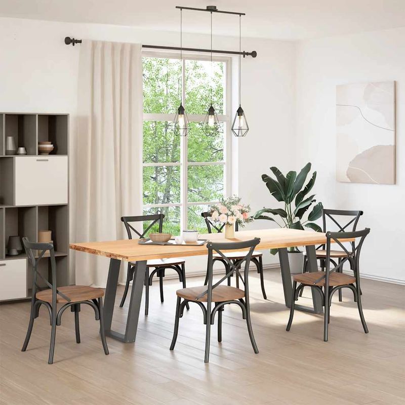 Casa si Gradina - Mobilier - Feronerie si accesorii mobila - Picioare pentru masa in forma de U, 2 buc Antracit Otel, mărime 60x(72-73) cm - Infinity.ro