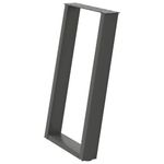 Casa si Gradina - Mobilier - Feronerie si accesorii mobila - Picioare pentru masa in forma de U, 2 buc Antracit Otel, mărime 60x(72-73) cm - Infinity.ro
