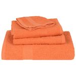 Casa si Gradina - Textile si covoare - Textile baie - Prosoape - Prosoape pentru sauna 4 buc Portocaliu 360 g/m² 100% bumbac - Infinity.ro