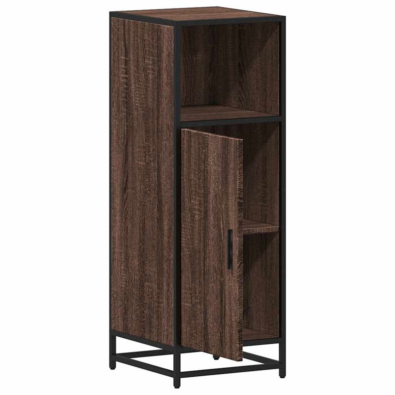 Casa si Gradina - Mobilier - Mobilier baie - Comode baie - Dulap de baie, stejar maro, 35x37,5x100 cm, lemn prelucrat - Infinity.ro