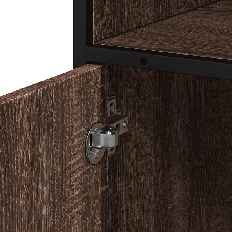 Casa si Gradina - Mobilier - Mobilier baie - Comode baie - Dulap de baie, stejar maro, 35x37,5x100 cm, lemn prelucrat - Infinity.ro