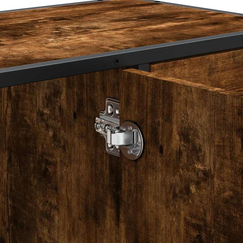 Casa si Gradina - Mobilier - Mobilier baie - Comode baie - Dulap chiuveta de baie stejar fumuriu 80x33x60 cm lemn compozit - Infinity.ro