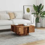 Casa si Gradina - Mobilier - Mese si birouri - Masute de cafea - Masuta de cafea, lemn vechi, 60x60x31,5 cm, lemn prelucrat - Infinity.ro