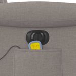 Ingrijire personala si Cosmetice - Sanatate si wellness - Articole wellness - Fotolii de masaj - Fotoliu electric de masaj rabatabil, gri taupe, textil - Infinity.ro