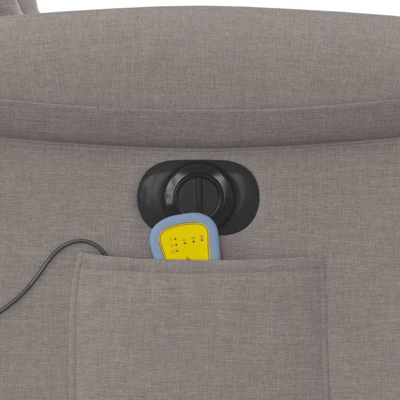 Ingrijire personala si Cosmetice - Sanatate si wellness - Articole wellness - Fotolii de masaj - Fotoliu electric de masaj rabatabil, gri taupe, textil - Infinity.ro